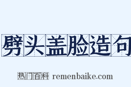 劈头盖脸造句是什么意思的图片